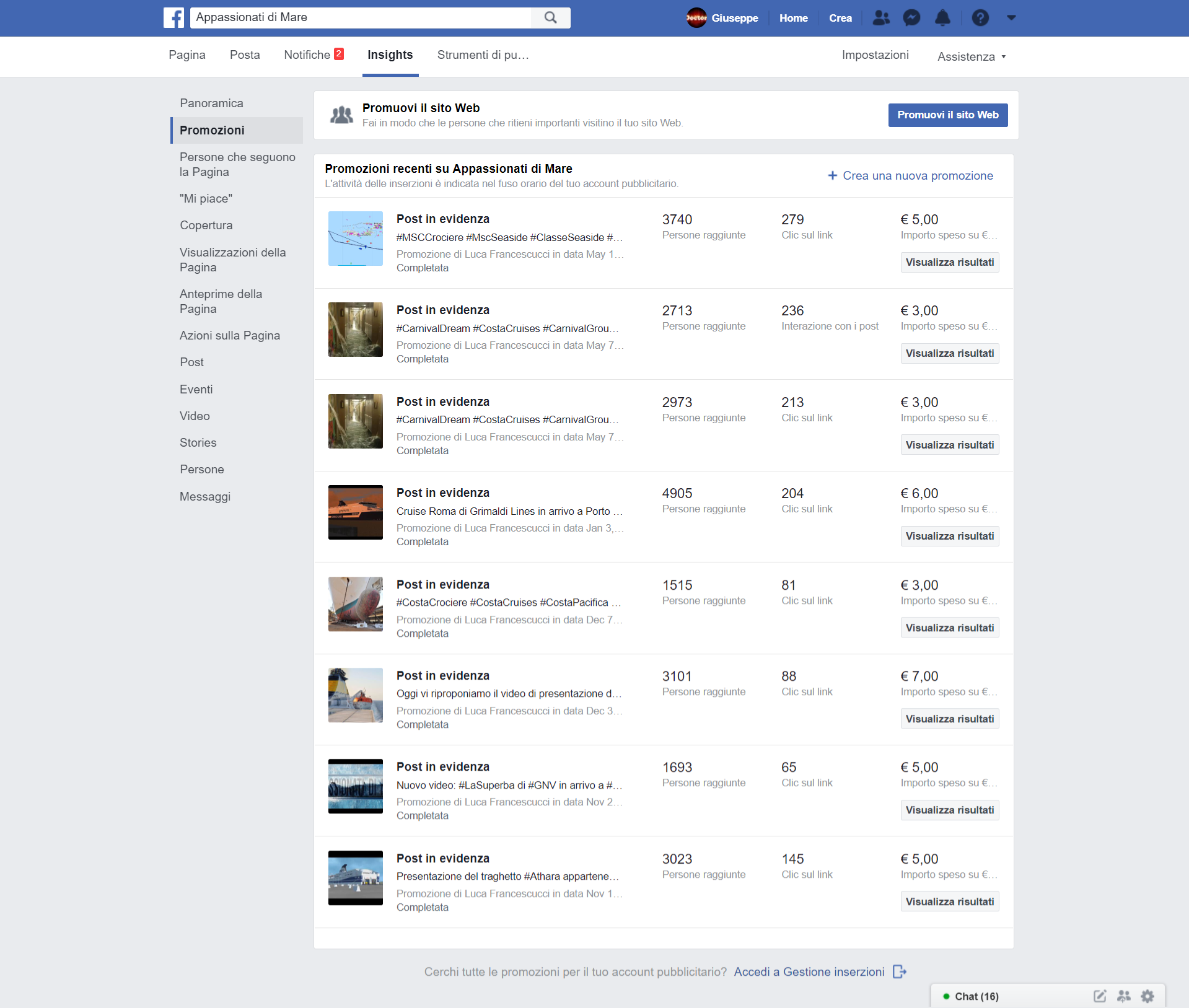 Posizionamento del sito web sui motori di ricerca