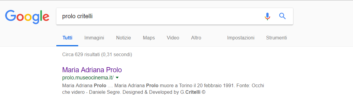Posizionamento del sito web sui motori di ricerca